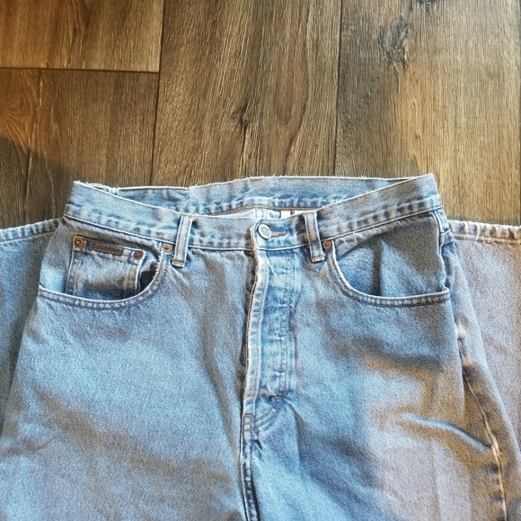 Vintage 90s Calvin Klein Womans Relaxed Fit Jeans in Light Blue - Picture 2 of 4